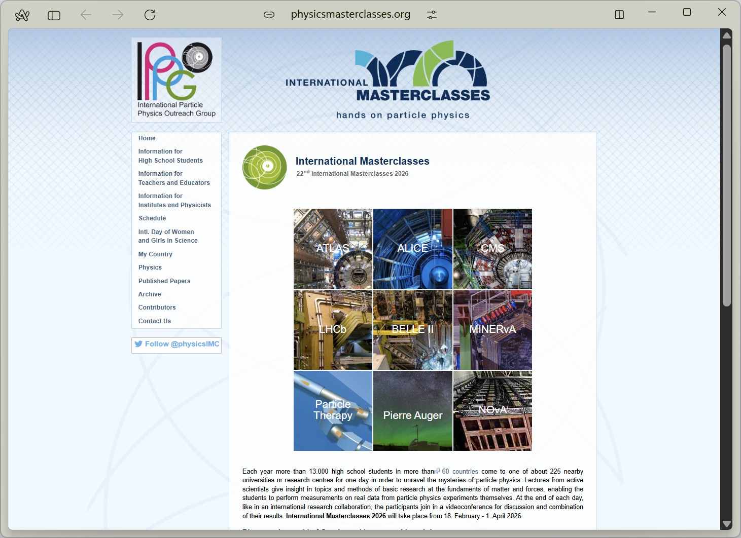 https://physicsmasterclasses.org/main/